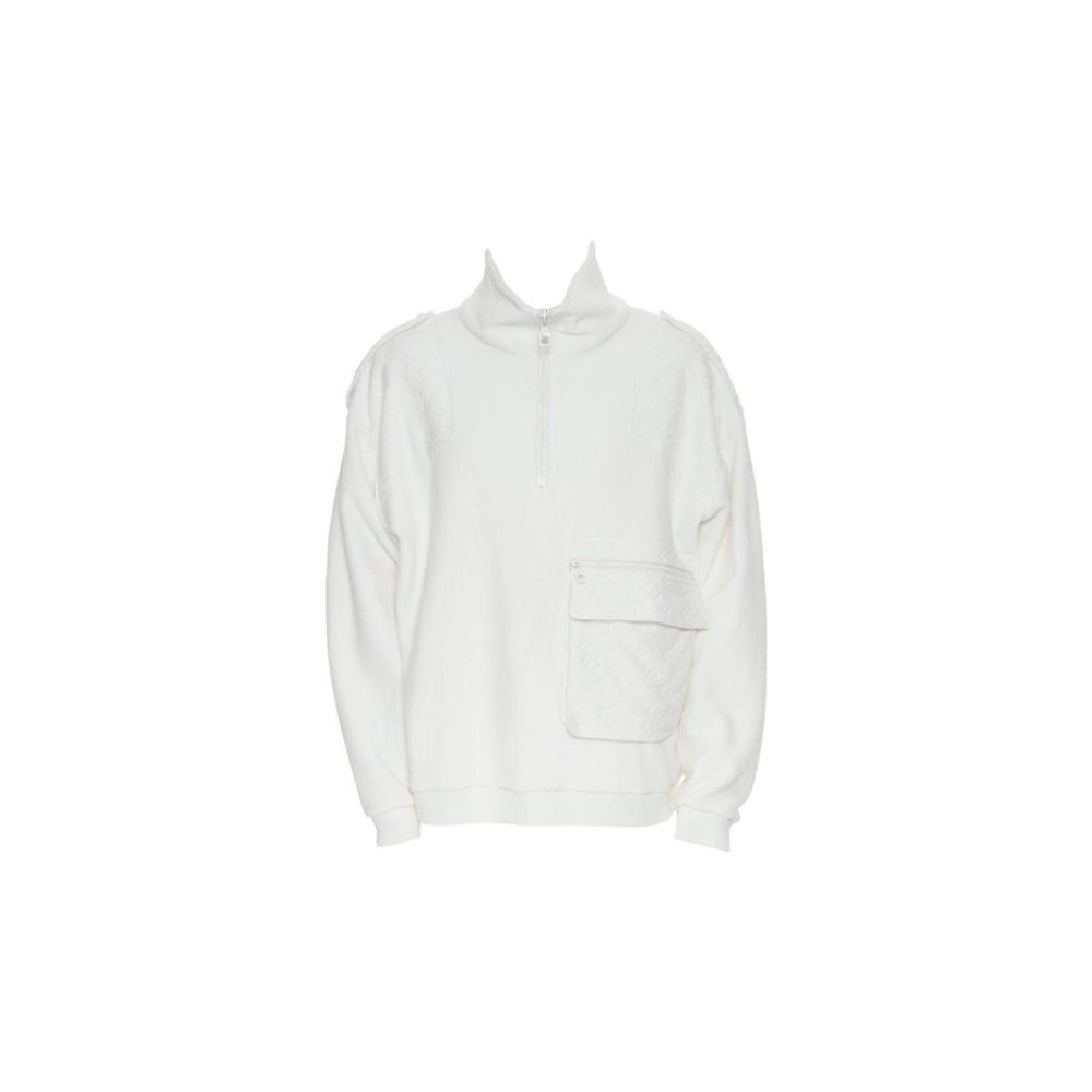 Louis Vuitton Mens Small Plain Rainbow Runway Velour Monogram Zip Sweatshirt
